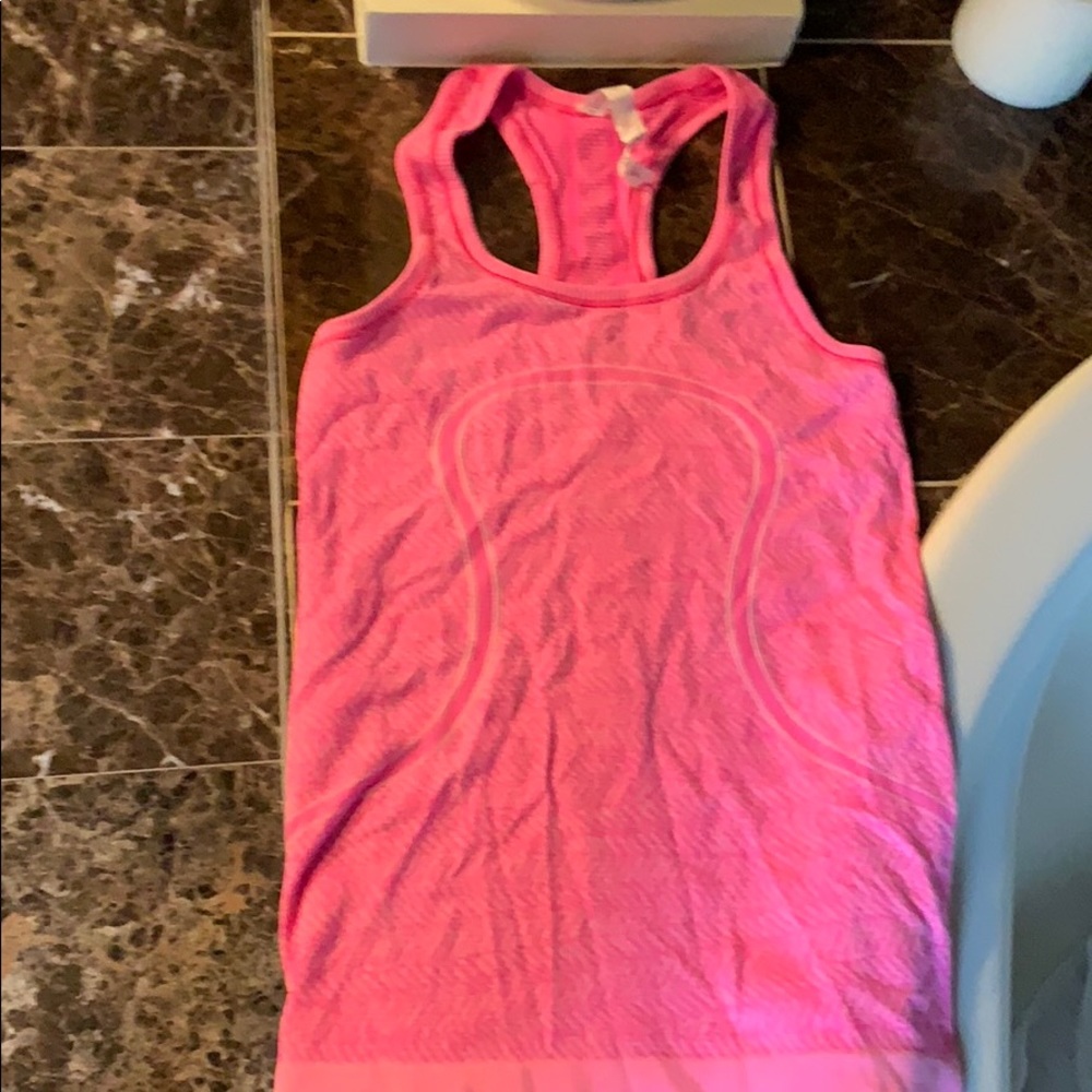 Lululemon hot pink workout top. Worn one time.